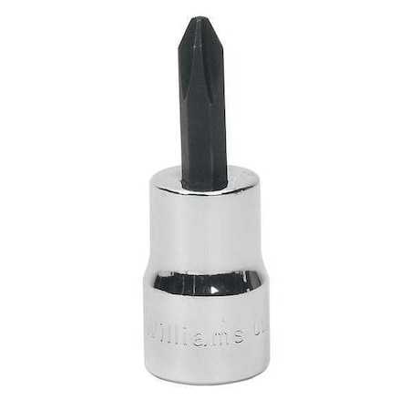 Phillips Bit Socket 3/8" D #3 by USA Williams Sockets