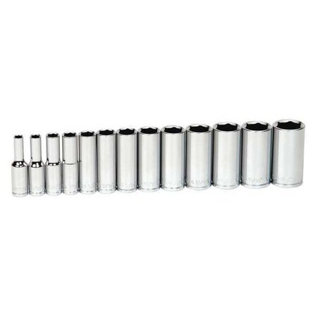 Deep Socket Set 3/8" D 6Pt 13pcs. by USA Williams Sockets