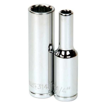 Deep Socket 3/8" D 12Pt 1/4" Min. Qty 10 by USA Williams Sockets