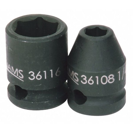 Impact Socket 3/8" D 6Pt 1" Min. Qty 10 by USA Williams Sockets