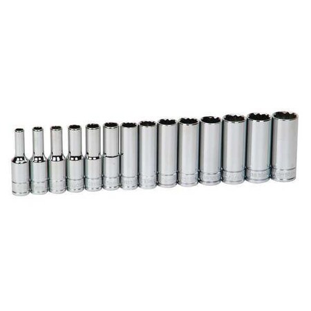 Socket Set 3/8" D 14 pcs. Metric by USA Williams Sockets