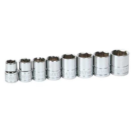 Standard Socket Set 3/8"D 6Pt 8pcs. by USA Williams Sockets