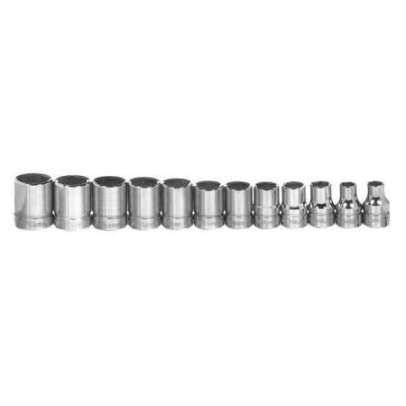 Standard Socket Set 3/8"D 6Pt 12pcs. by USA Williams Sockets