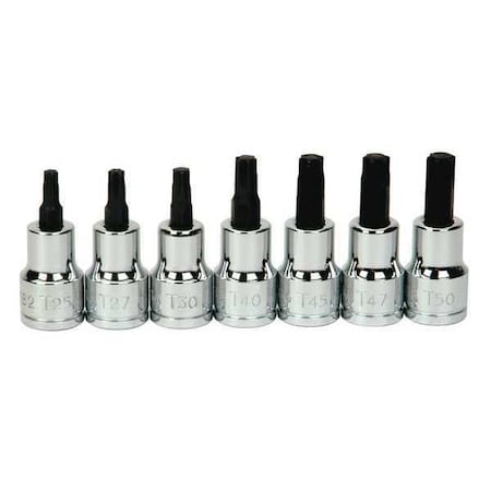 Socket Set 3/8" D Torx 7pcs. by USA Williams Sockets