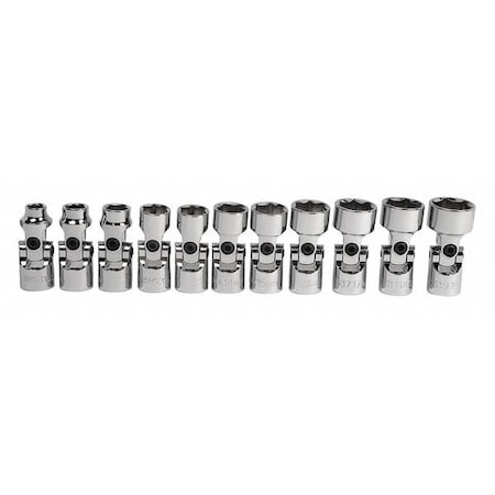 Universal Socket Set 3/8" D Met 11pcs. by USA Williams Sockets
