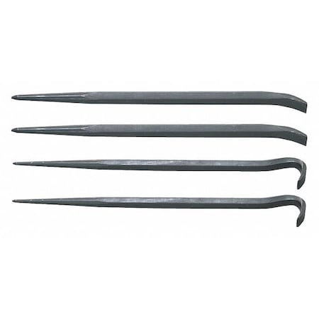 Pinch/Roll Bar Set 4pcs. by USA Williams Nail Pullers Wrecking & Pry Bars