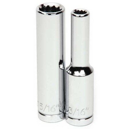 Deep Socket 1/4" D 12Pt 7/16 by USA Williams Sockets
