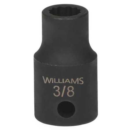 Williams Standard Impact Socket 1/2" D 3/8" 12Pt Technical Info
