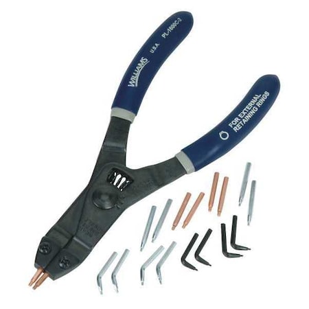 Snap Ring Pliers and Tips Set by USA Williams Retaining & Lock Ring Pliers