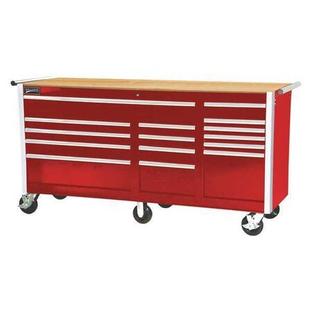 Rolling Cabinet 75" Blue 15 Drawer by USA Williams Rolling & Combination Cabinets & Carts