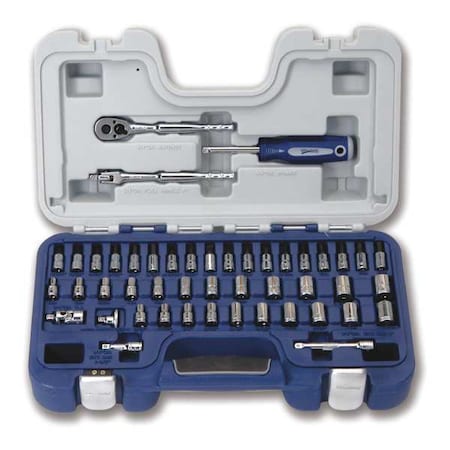 Deluxe Socket Set 1/4" D 47pcs. Min. Qty 4 by USA Williams Sockets