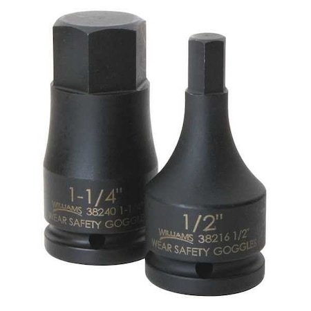 Impact Hex Bit Socket 3/4" D 1" Min. Qty 13 by USA Williams Sockets