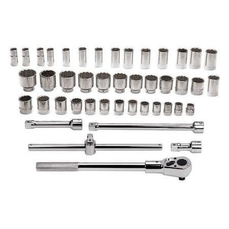 Socket/Tool Set 3/4" D 12Pt 46pcs. Met by USA Williams Sockets