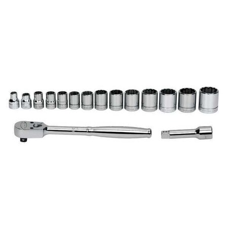Socket/Tool Set 3/8" D 12Pt 16pc TLsOnly by USA Williams Sockets
