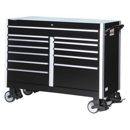 Roller Cabinet 54" Blk 12 Drawer by USA Williams Rolling & Combination Cabinets & Carts