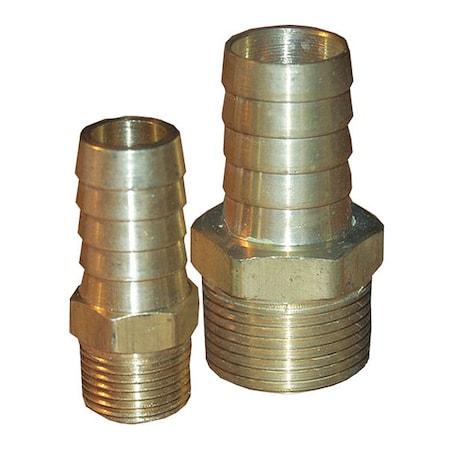 Hose Barb 3/4Bx1/2M by USA A.R. Pneumatic Push On Hose Fittings