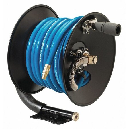 Manual Hose Reel w/50ft. Hose by USA Campbell Hausfeld Pneumatic Spring Return Hose Reels