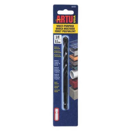 Multi Purpose Bit Quick Connect 3/8 by USA Artu Pilot Point Drill Bits