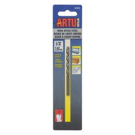 Drill Bit Steel High Speed 5/32 by USA Artu High Speed Jobber Drill Bits
