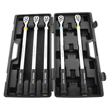 Wrench Set Torque 1/2" D 5 pcs. by USA Omega Micrometer Torque Wrenches