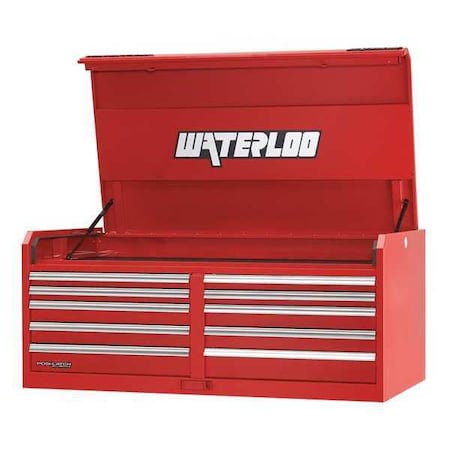 Chest 10 Drawer 56" Red by USA Waterloo Tool Chest & Side Cabinets