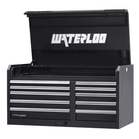 Chest 10 Drawer 46" Black by USA Waterloo Tool Chest & Side Cabinets