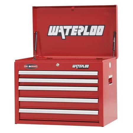 Chest 5 Drawer 26" Red by USA Waterloo Tool Chest & Side Cabinets