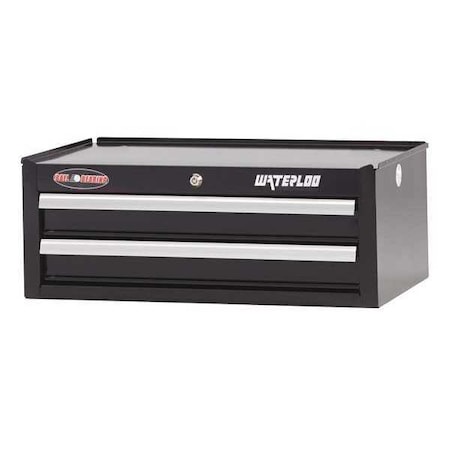 Intermediate Chest 2 Drawer 26" Black by USA Waterloo Tool Chest & Side Cabinets