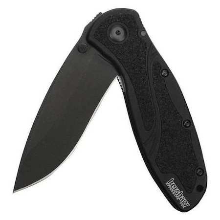 Black Blur Knife Serrated Blade by USA Kershaw Folding Knives