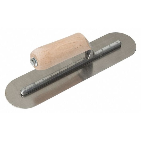 Rounded End Finishing Trowel 12" L x3" H by USA Midwest Rake Concrete Trowels