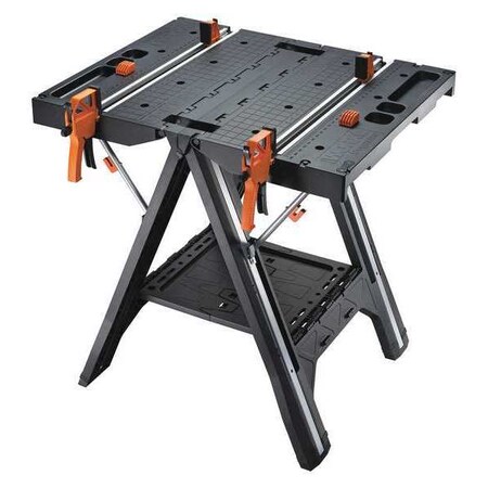 Folding Work Table and Sawhorse by USA Worx Sawhorses & Work Stands