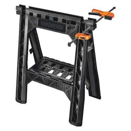 Clamping Sawhorses by USA Worx Sawhorses & Work Stands