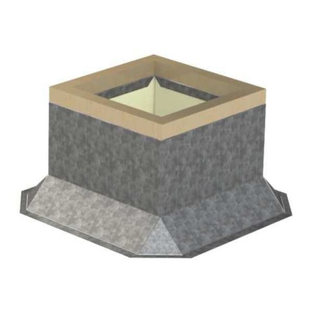 Roof Curb Galv 12" High WDT 22 1/2" sq. by Soler & Palau in US