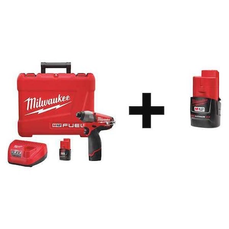 Cordless Impact Driver Kit 12.0V Type 2453 22 48 11 2430 by USA Milwaukee Cordless Power Impact Tools