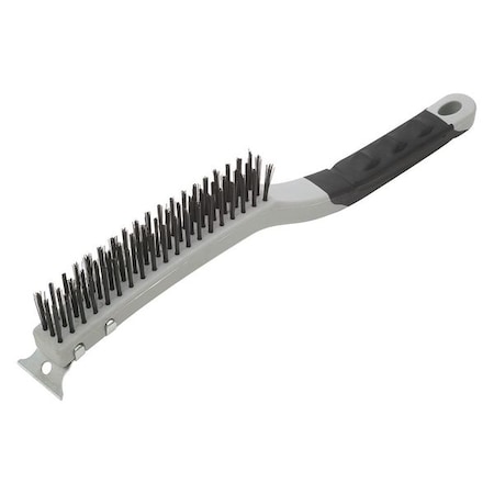 Wire Brush Steel Scraper 14" PK6 Min. Qty 6 by USA Warner Putty & Joint Knives Spatulas Scrapers