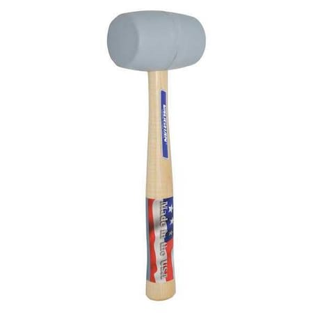 White Solid Rubber Mallet Min. Qty 4 by USA Vaughan Mallets