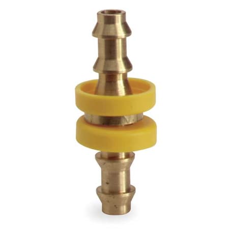 Hose Mender 1/4 In. ID Brass by USA Value Brand Pneumatic Push On Hose Fittings