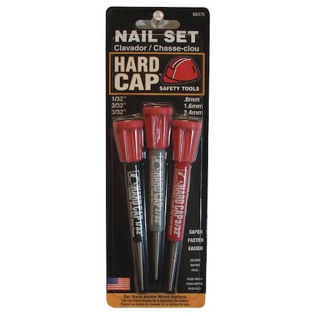 Nail Set 3 Pc 1/32 2/32 3/32 In by USA Mayhew Nail Sets