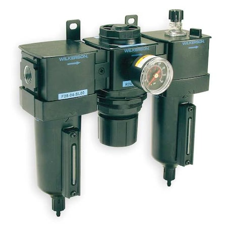 Filter/Regulator/Lubricator 3/8 In. NPT by USA Wilkerson Compressed Air Filters Regulators & Lubricators