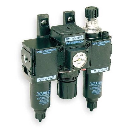 Filter/Regulator/Lubricator 1/4 In. NPT by USA Wilkerson Compressed Air Filters Regulators & Lubricators