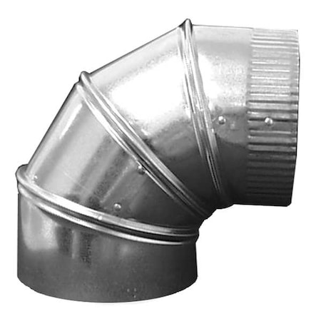 8" 90 Deg. Elbow Round Duct Fitting 24 ga. by Greenseam in US