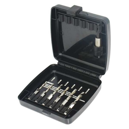 Drill/Tap/Countersink Set SAE 6 Pc Type 6EXL3 by USA Westward Drill Bit & Tap Sets