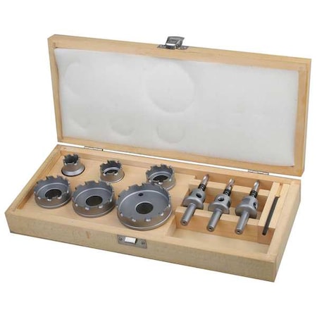 Hole Cutter Kit Carbide 9 Pc by USA Westward Hole Saw Kits