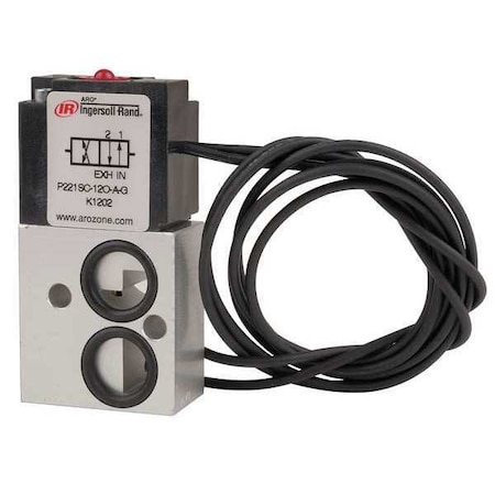 Solenoid Air Control Valve 1/8 In 120VAC Type P221SC 120 A by USA ARO Pneumatic Solenoid Air Control Valves