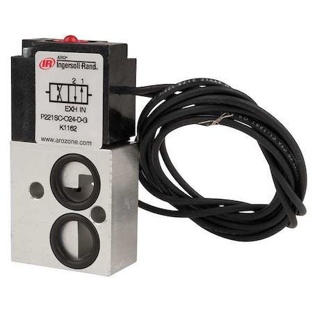 Solenoid Air Control Valve 1/8 In 24VDC Type P221SC 024 D by USA ARO Pneumatic Solenoid Air Control Valves