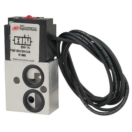 Solenoid Air Control Valve 1/8 In 24VDC Type P221SS 024 D by USA ARO Pneumatic Solenoid Air Control Valves
