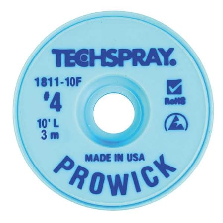 Pro Wick Blue #4 Braid AS by USA Techspray Soldering Accessories