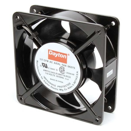 4-11/16" Square Axial Fan 115VAC Model 6KD75 by Dayton in US
