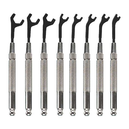 Open End Wrench Set 30 Deg 2.5 7mm 8 Pc by USA Moody Combination Wrench Sets