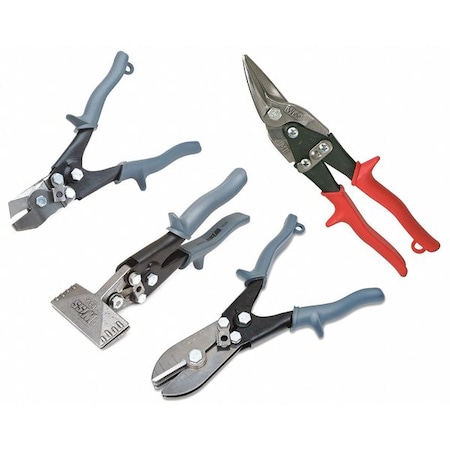General Hand Tool Kit No. of Pcs. 4 Type WISET2N by USA Wiss Metal Cutting Snips & Sheet Metal Tools